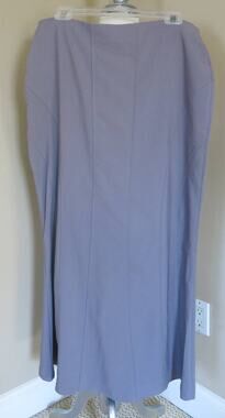 VINTAGE 1980/90 *NWT* YMLA Maxi Skirt Size 38 Waist Women Gray Preppy Secretary
